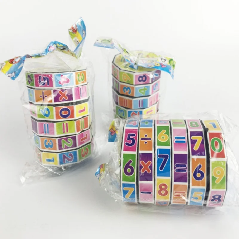 Цилиндрический куб цифровой магический Детская математическая фигурка для