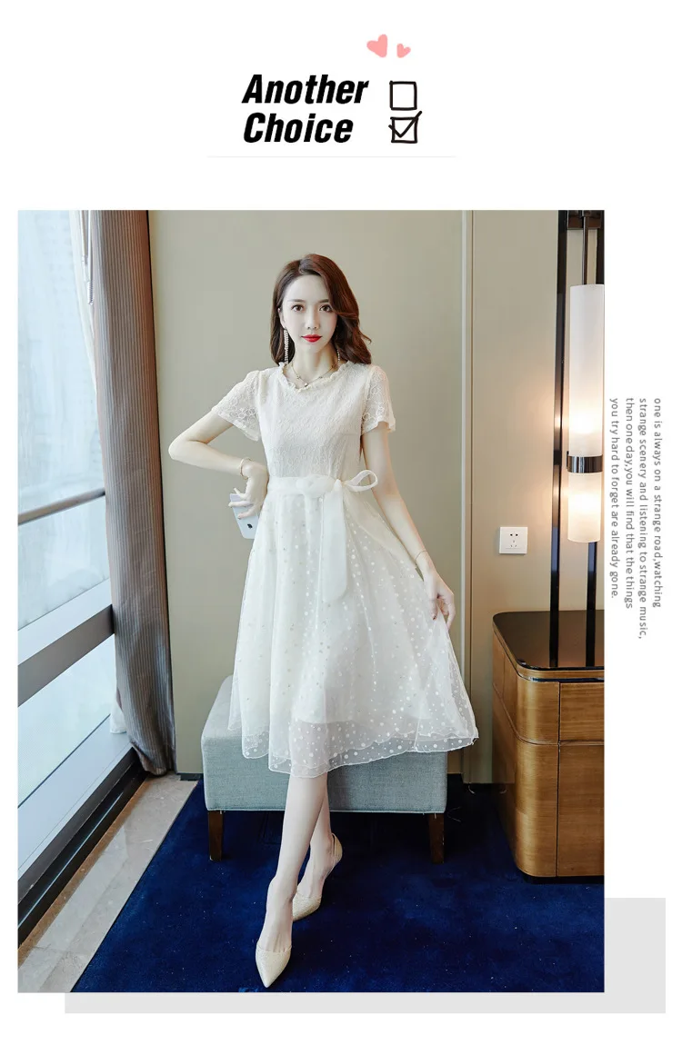 Маленькое свежее длинное платье летнее облегающее с талией новинка 2020