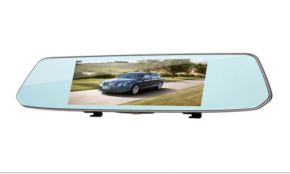 Olysine 7,0 ''сенсорный экран автомобильный dvr тире камера Full HD 1080 P двойной объектив Dashcam Зеркало DVR звездный свет; ночное зрение видео регистраторы