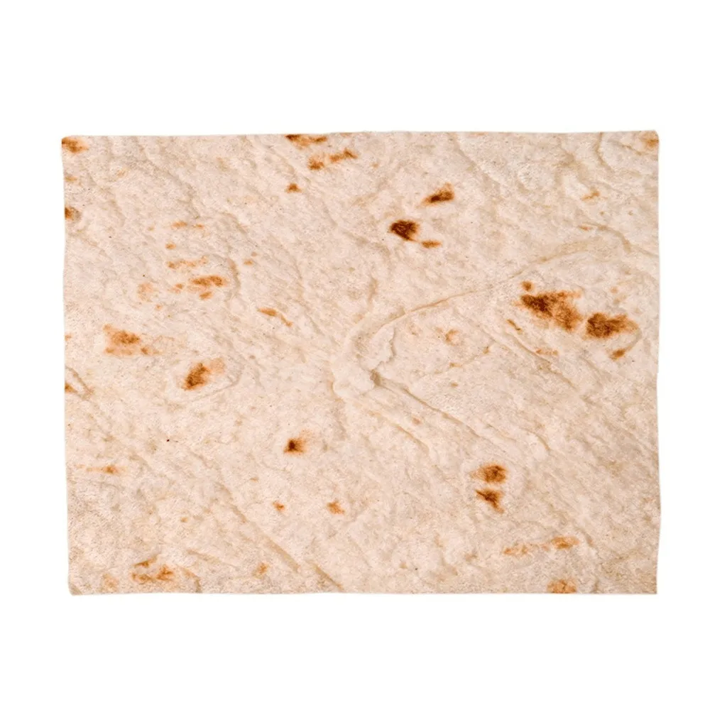 Одеяло Tortilla из мягкого кораллового флиса с воздушной композицией, комфортное весенне-осеннее прямоугольное одеяло с 3D принтом для пиццы
