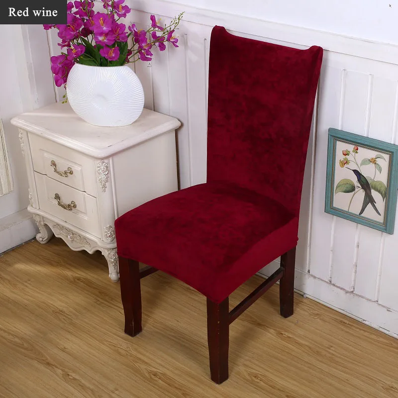 11 DecorUhome 1 шт. съемный эластичный Чехол для стула из спандекса, протектор для сиденья, Чехол для стула, моющийся короткий стул, чехлы для сидений - Цвет: 11