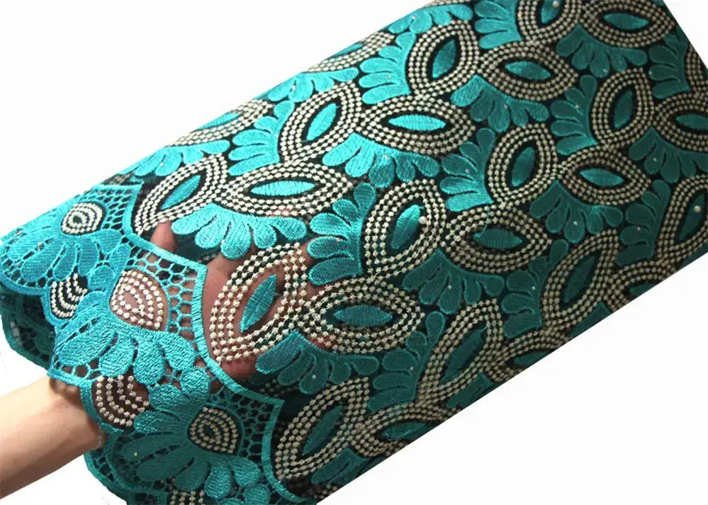 Teal green Ourwin африканская бордовая кружевная ткань вышивка полиэстер бисером французская Сетка кружевная ткань Высокое качество последние Африканские кружева - Цвет: Teal green