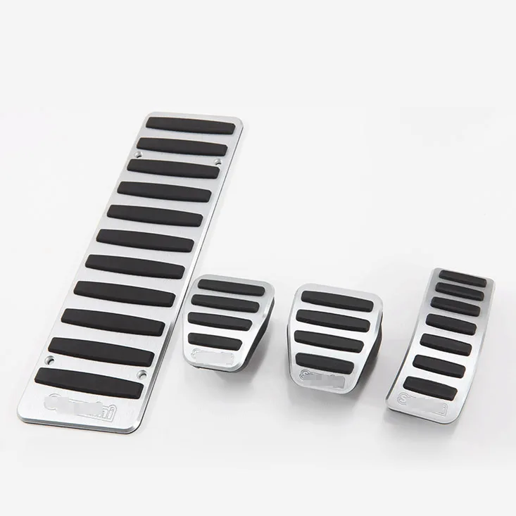 4 шт. алюминиевые Нескользящие подставки для ног Audi A8 2011 2016 MT|brake pedal cover|pedal coverbrake |