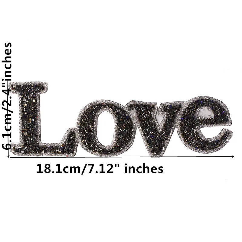 10 шт. наклейки с надписью Love|rhinestone iron on patches|rhinestones onrhinestone |