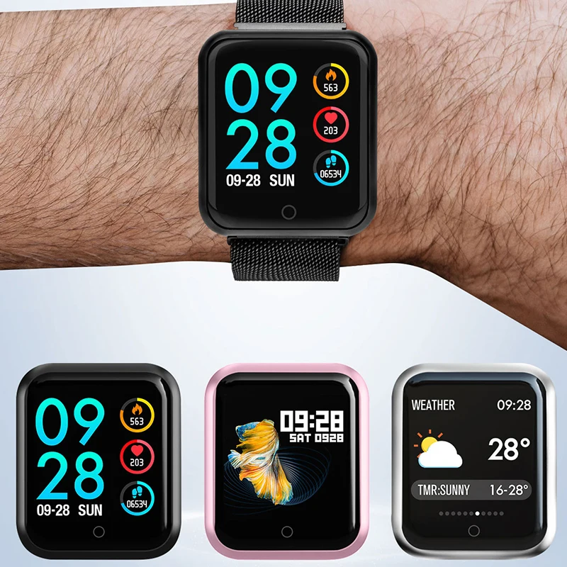 2019 Focusmart Новый P68 Смарт часы многоязычные библиотека слово Измерение частоты