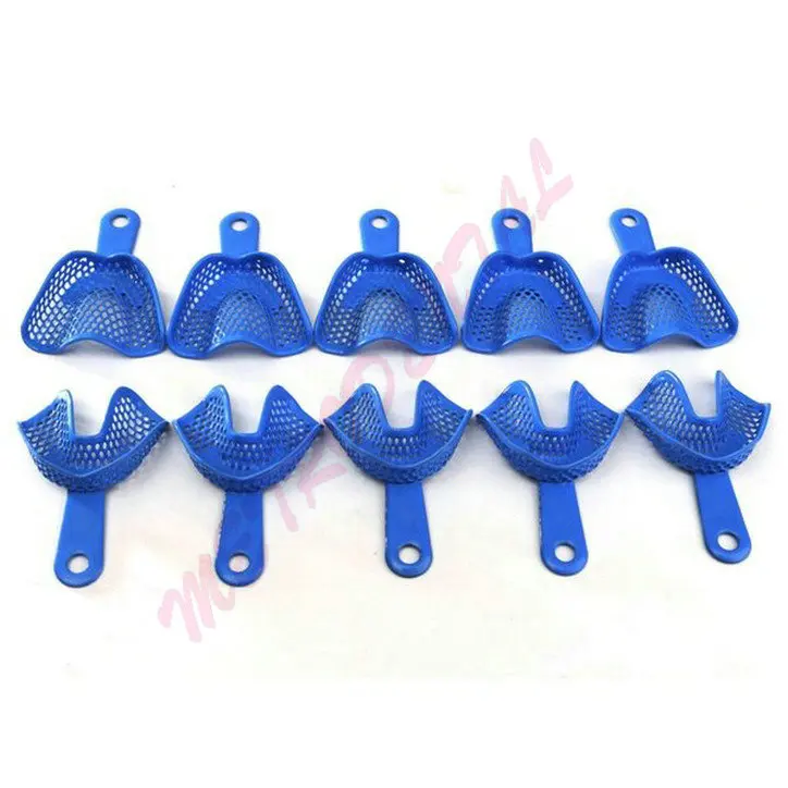 10 шт. Средний пластик сталь стоматологические впечатления лотки Металл для