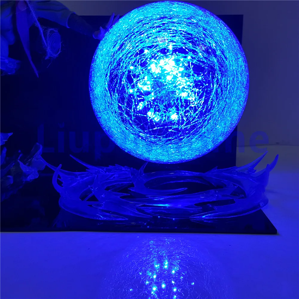 Наруто фигурку Jiraiya Rasengan Led сцена модель игрушки Аниме Shippuden figuras coleccion США ЕС вилка
