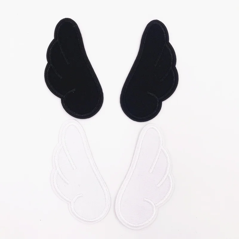 1 пара вышитых нашивок с маленькими крыльями аппликация для шитья утюгом детей