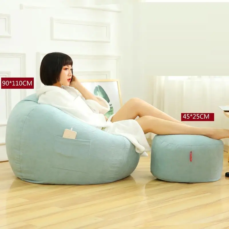 Copridivano односпальная кровать Tatami Boozled Pouf Ouro Sedie Puf Koltuk Poef Stoel Cadeira кресло Beanbag Puff Asiento диван Bean Bag - Цвет: Version J