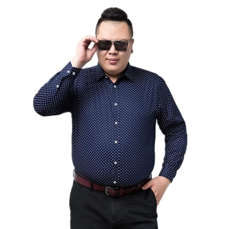 Большие размеры 8XL 7XL мужские платья рубашки брендовая одежда модная Camisa Social