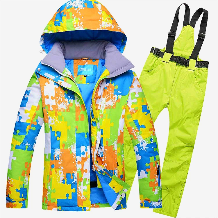 Мужской лыжный костюм ветрозащитная водонепроницаемая Спортивная одежда для