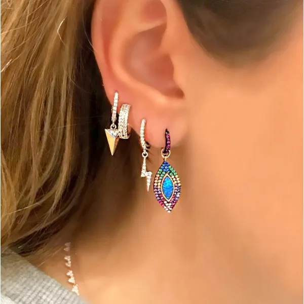 Уникальный дизайн! Женские серьги в богемном стиле Boucle D'oreille маленькие сглаза