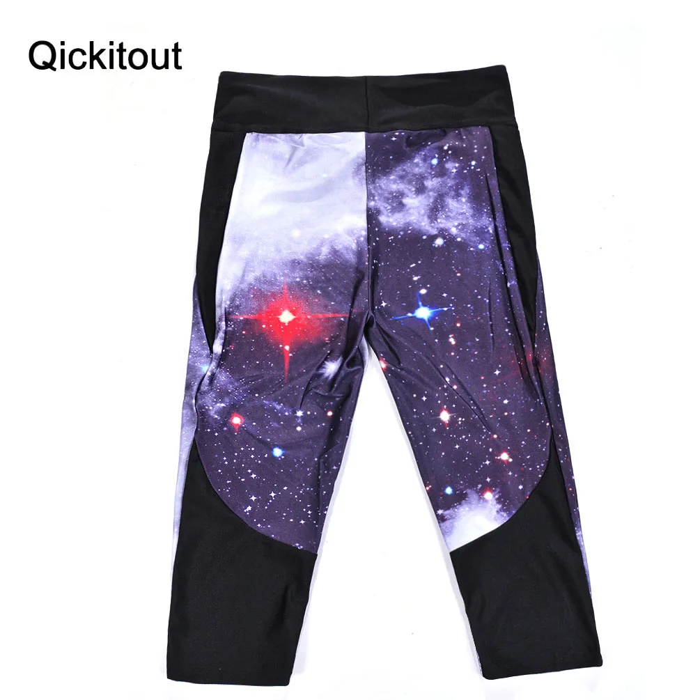 Модные сексуальные женские штаны с 7 точками, женские леггинсы, Galaxy Blue Ash stars, цифровой принт, женские штаны с высокой талией и боковыми карманами для телефона