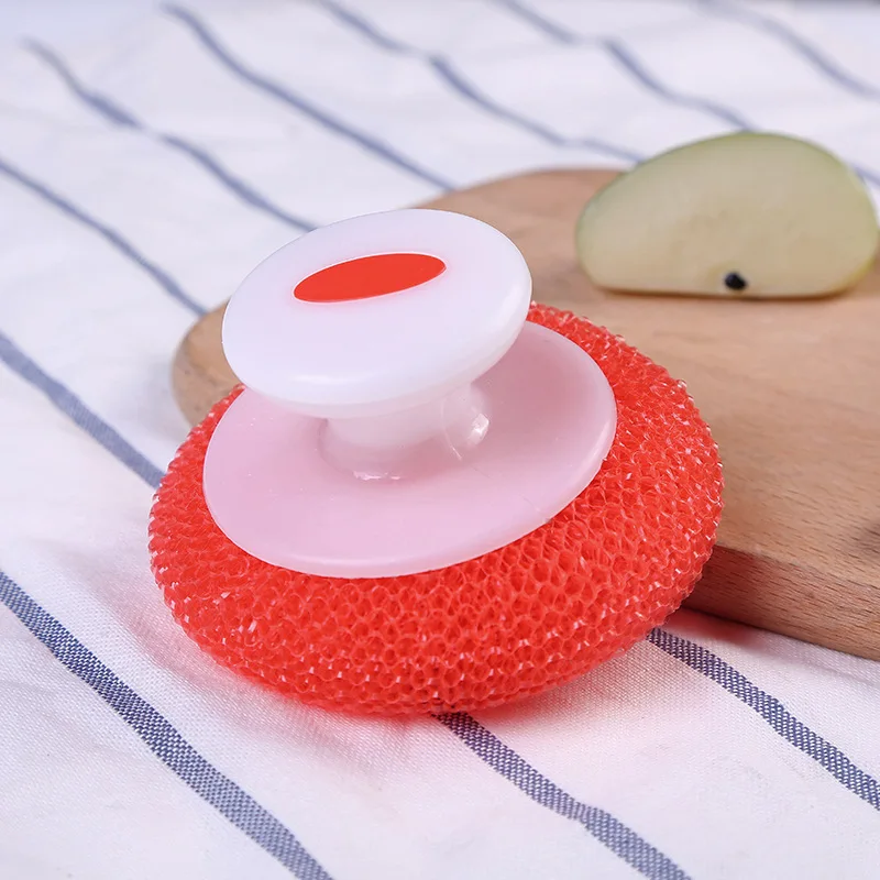 Fashion round handle brush mesh Cleaning Tools kitchen daily necessities creative decontamination artifact | Инструменты