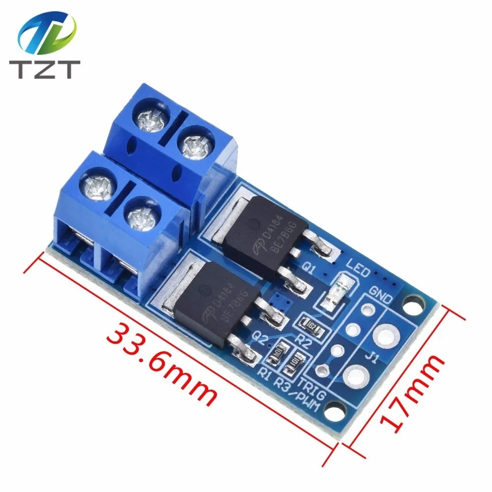15A 400 Вт MOSFET триггер переключениt приводной модуль DC 5V 36V ШИМ регулятор Управление