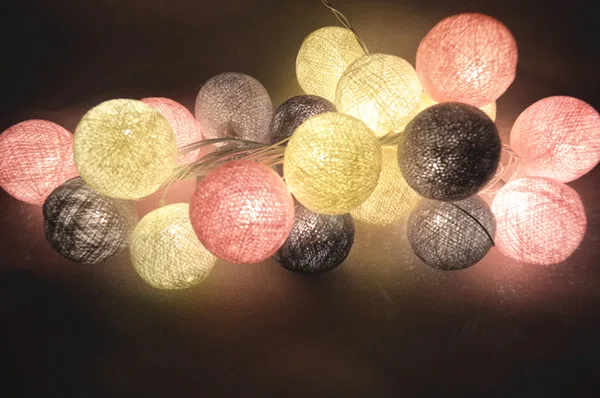 Новый крем розово серый ватным тампоном гирлянды гирляндой вечерние дома патио