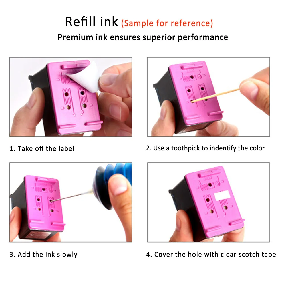 HiSaint 2 шт. Черные 1 шт. Трехцветные Картриджи PG445 CL446XL Замена для принтера Canon 445 446 PIXMA MG2940 MG2942.