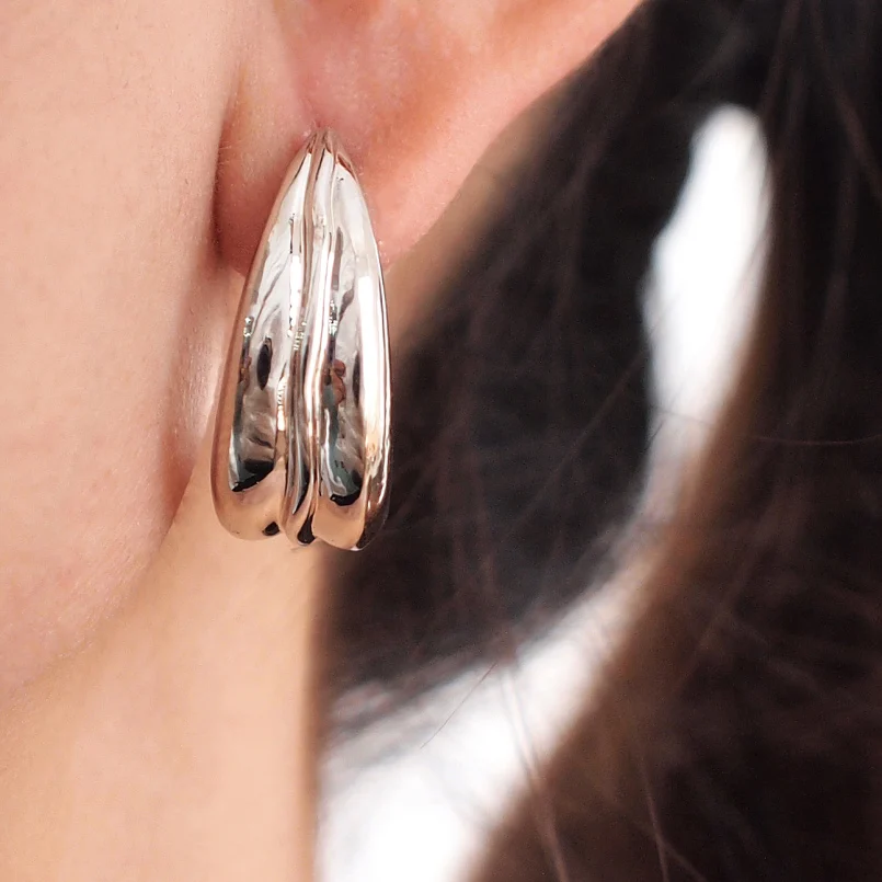 Модные крупные серьги гвоздики MANILAI из сплава Женские уникальные дизайнерские