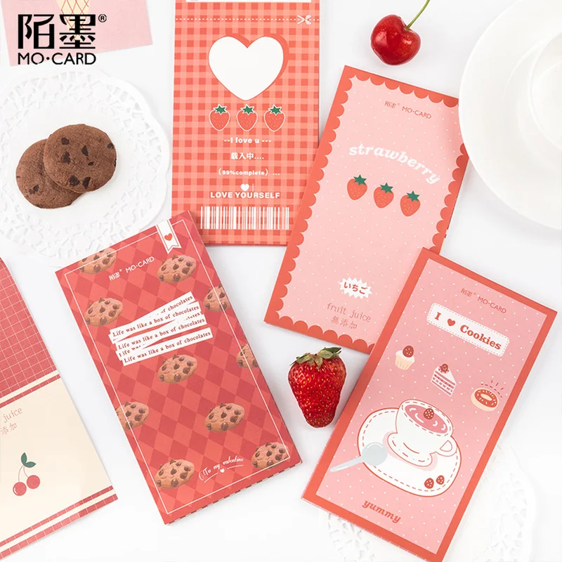 1 шт. милый блокнот с клубничкой бумажный студенческий Kawaii канцелярские товары