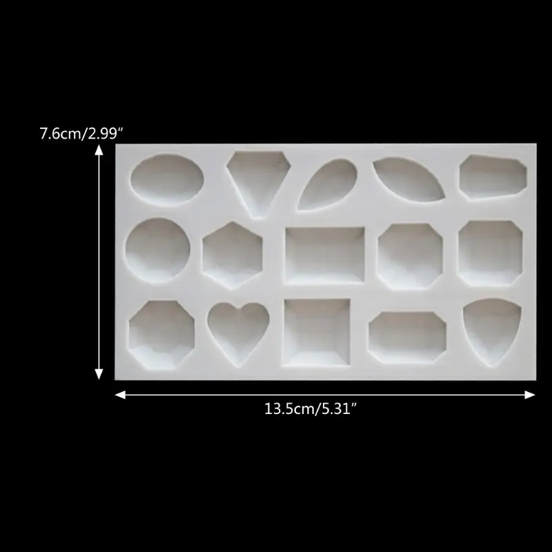 Кабошон драгоценный камень силиконовая форма большой овальной круглой формы