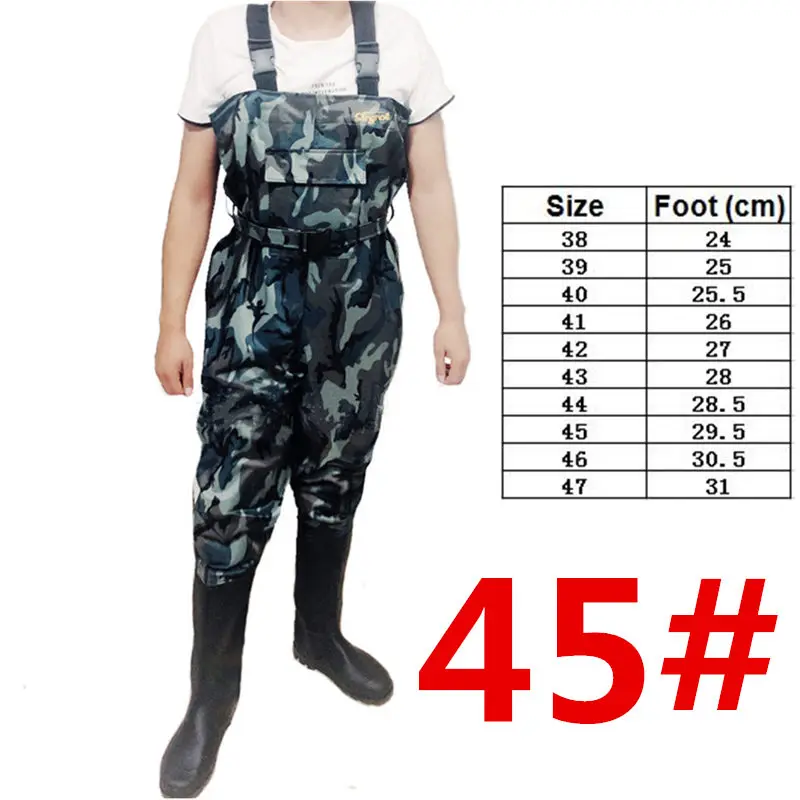 Navy Camo Size 45 Камуфляжный 0,34 мм водонепроницаемый нейлон+ ПВХ ткань дышащий поясной ремень+ карманный дизайн охотничьи рыбки комбинезоны - Цвет: Navy Camo Size 45