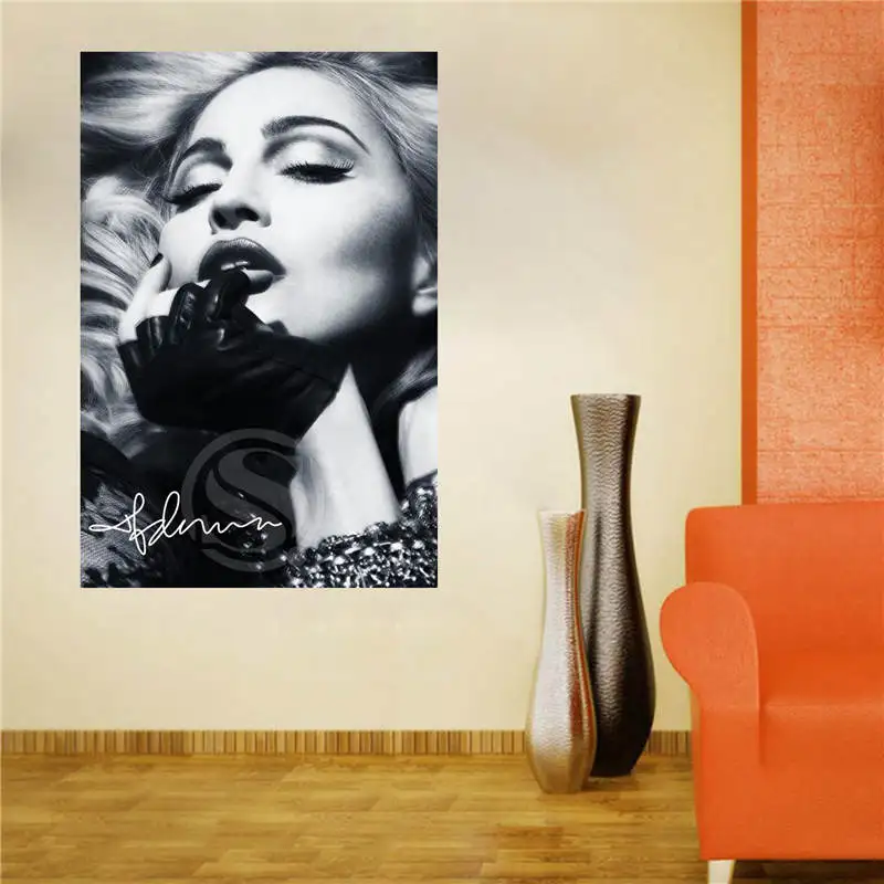 

W620F42 Custom madonna Canvas Painting Wall Silk Poster cloth print DIY Fabric Poster FW#-38
