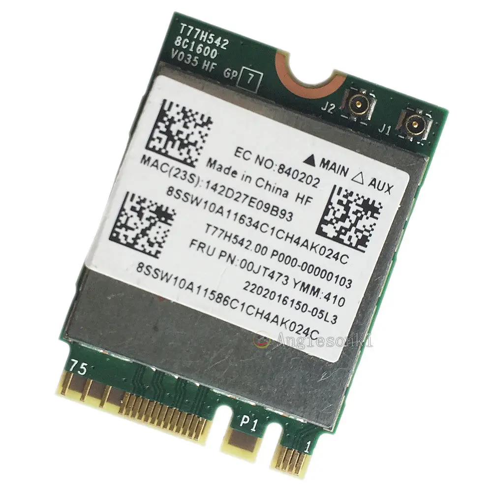 BCM943162ZP AC WLAN карта 2 4G & 5G 433M Wifi + Bluetooth 4 0 NGFF FRU 00JT473 для Lenovo G50 30 45 70M Z50 70 75 E455 E555|wlan card|wifi