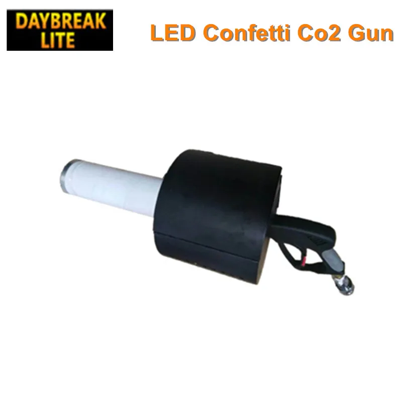 Ручной светодиодный пистолет co2 с конфетти аккумулятор источник питания