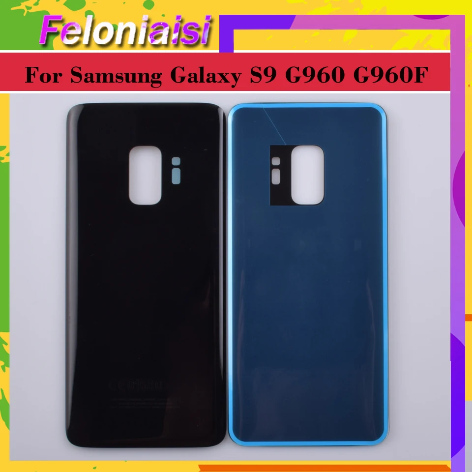 10 шт./для samsung Galaxy S9 G960 G960F SM Корпус Крышка батарейного отсека задняя крышка