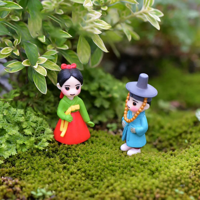 2 шт. миниатюрные фигурки садовая сказочная фигурка кукольный домик украшения из