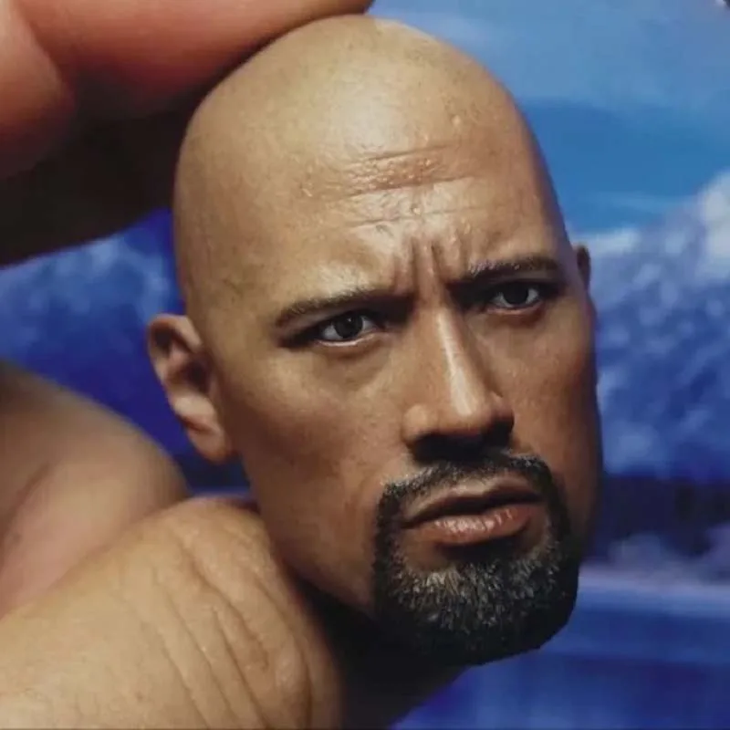 

Mnotht 1/6 Dwayne Johnson Head Sculpt Model Fast & Furious Soldier Head Carvings BT013 Toy for 12in Action Figure Collection m3n
