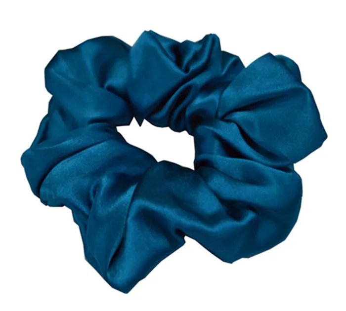 Чистый шелк волос Scrunchies резинки для волос шелк конский хвост принадлежности для волос для женщин девочек Уход за волосами