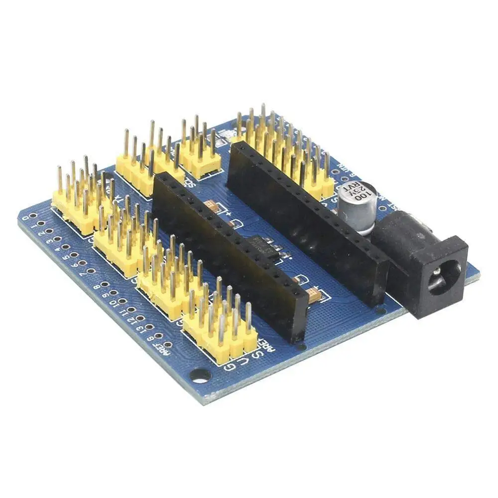 Плата совместимая с контроллером NANO I/O датчик расширения Shield Module для Arduino UNO R3 Nano