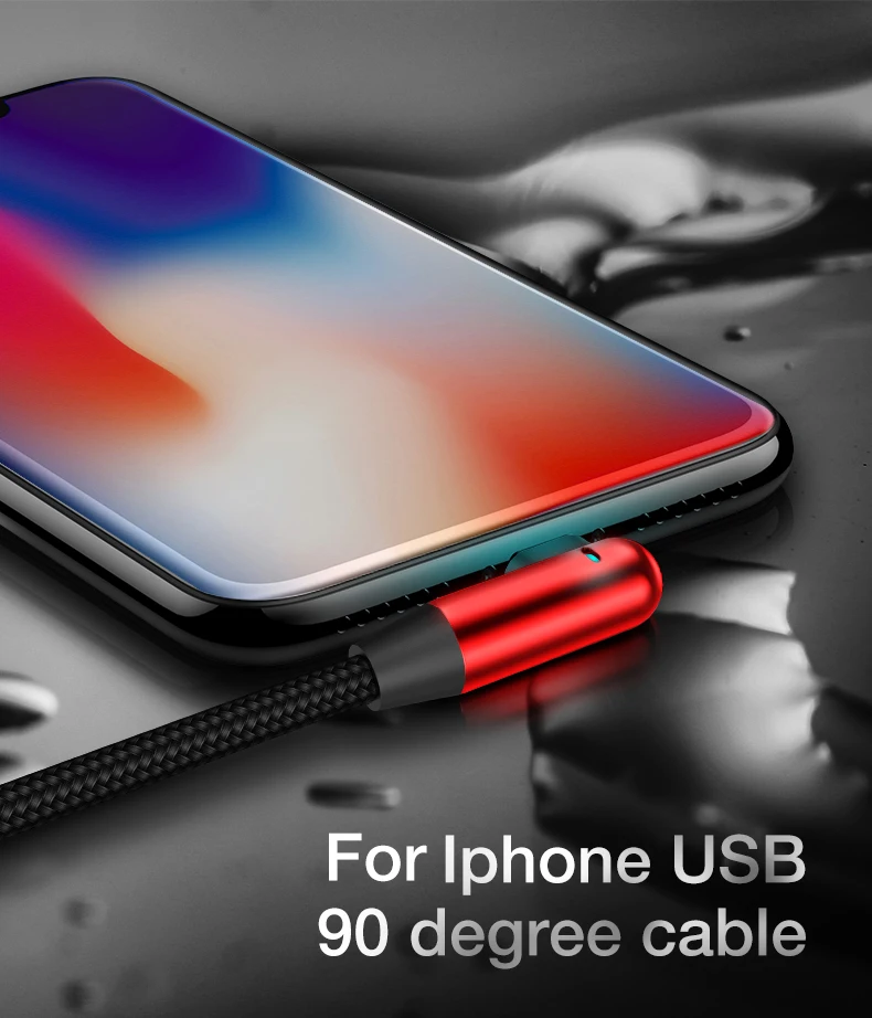 CAFELE 120 см светодиодный светильник usb кабель для зарядки телефона для iphone X 8 7 6s Plus 5S Прочный USB кабель для синхронизации данных для IOS 11 10 9