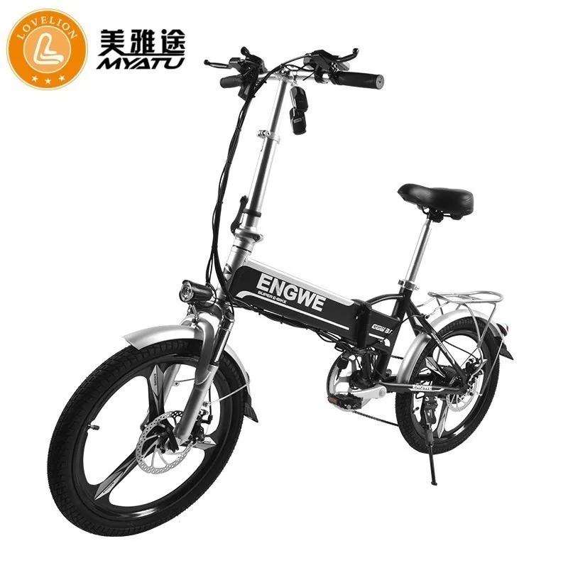 MYATU 20" Electric Folding Bike 48V 250W Wheel Motor Bicycle SHIMANO Derailleur Cycling bicicleta electrica Electric Bike Ebike
