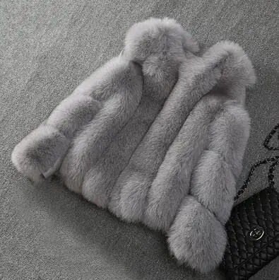 EIFURKOP Новое модное пальто из натуральной лисы с длинными рукавами из овчины Женская одежда из натурального меха короткая куртка с круглым вырезом в полоску - Цвет: light gray