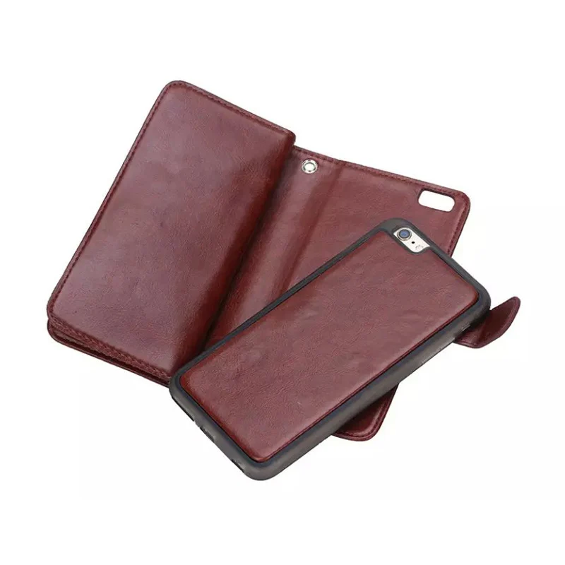 Coque чехол для iPhone 6S Plus и 6 плюс кожаный Бизнес Телефонные Чехлы 9 кредитных
