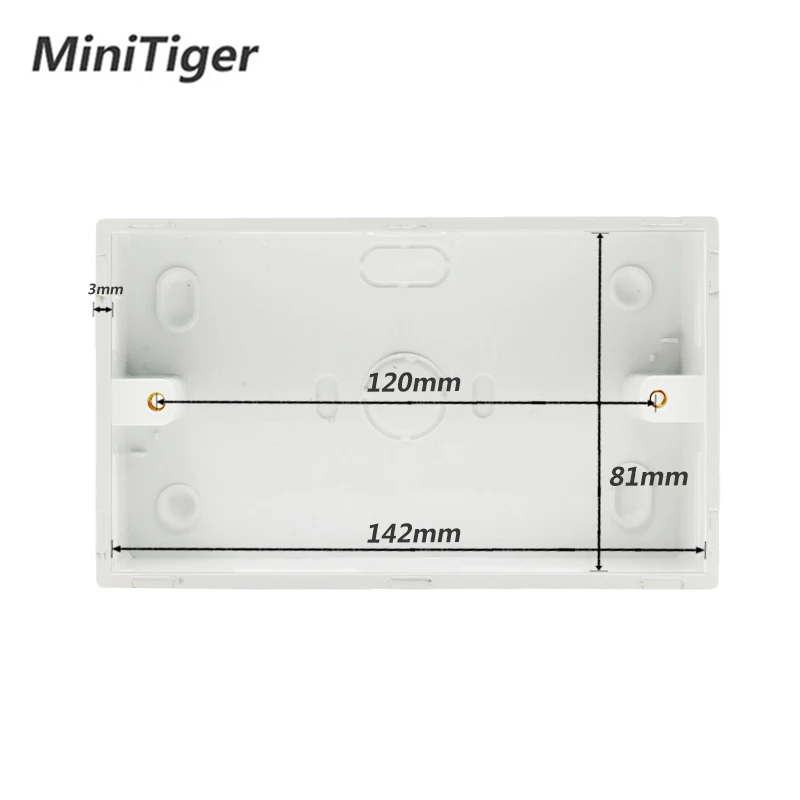 Внешняя Монтажная коробка Minitiger 146 мм * 86 32 для стандартного сенсорного