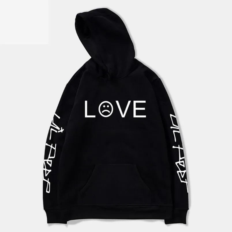 Толстовка с капюшоном и принтом Hello boy Lil. Peep для мужчин женщин sudaderas cry толстовка