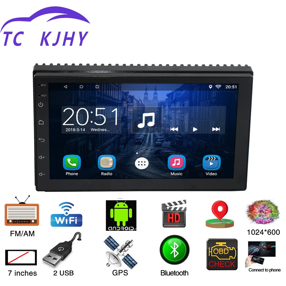 2 Din 7 &quotAndroid универсальный автомобильный радио мультимедиа плеер Bluetooth gps