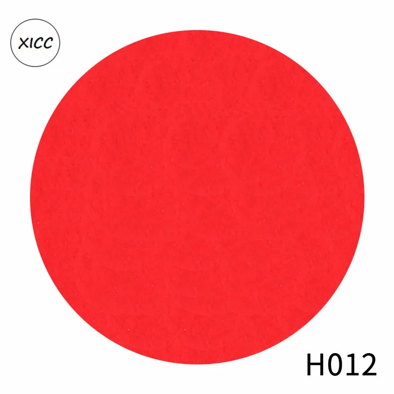 H012 XICC шток 1 мм ручной работы нетканый Войлок Ткань Цветы DIY ремесло красочные игрушки куклы швейный материал игла удар украшения дома - Цвет: H012