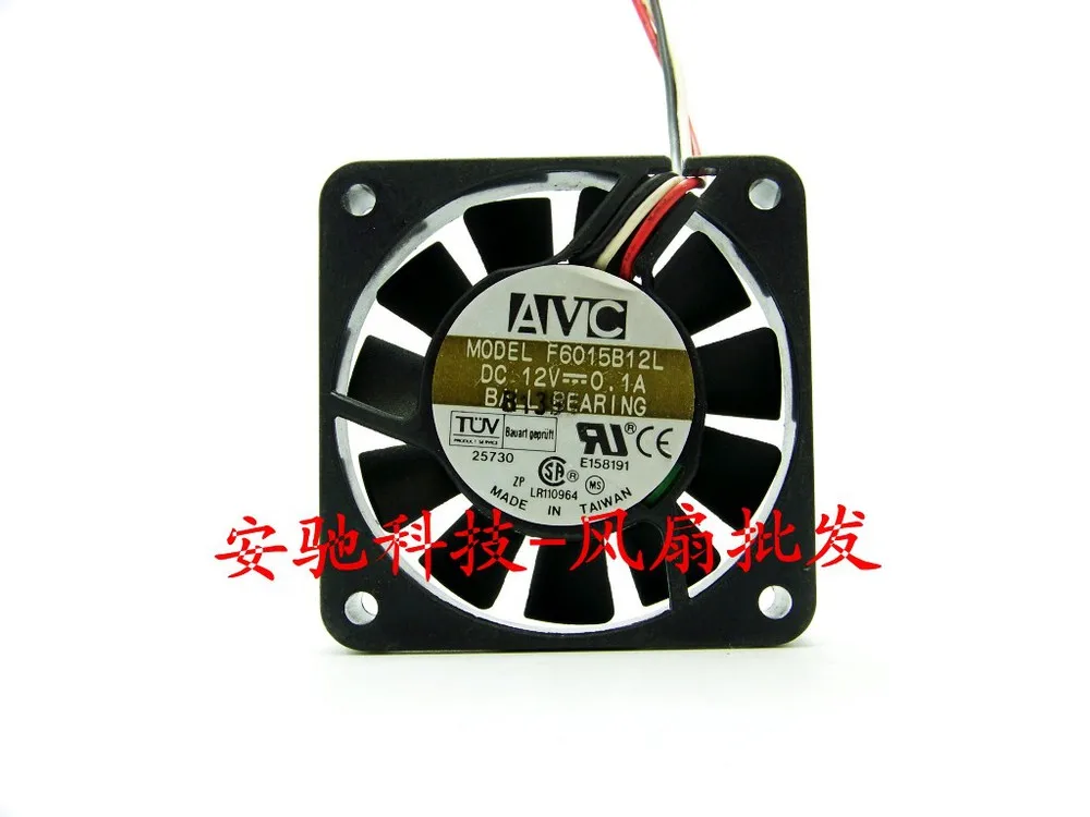 

Original AVC 12v 0.1A F6015B12L 6CM chassis motherboard CPU cooling fan