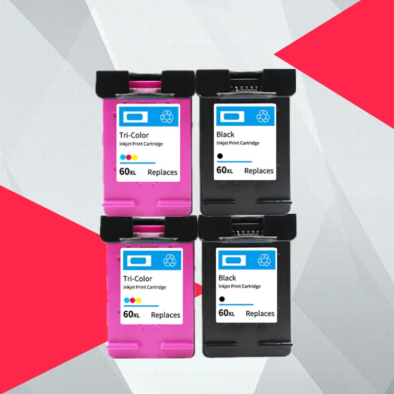 2BK 2COLOR Совместимость для hp 60 чернильный картридж XL для hp 60 60xl Deskjet F2480 F2420 F4480 F4580 F4280 D2660 D2530 D2560 PhotoSmart C4680 - Цвет: 2BK 2COLOR