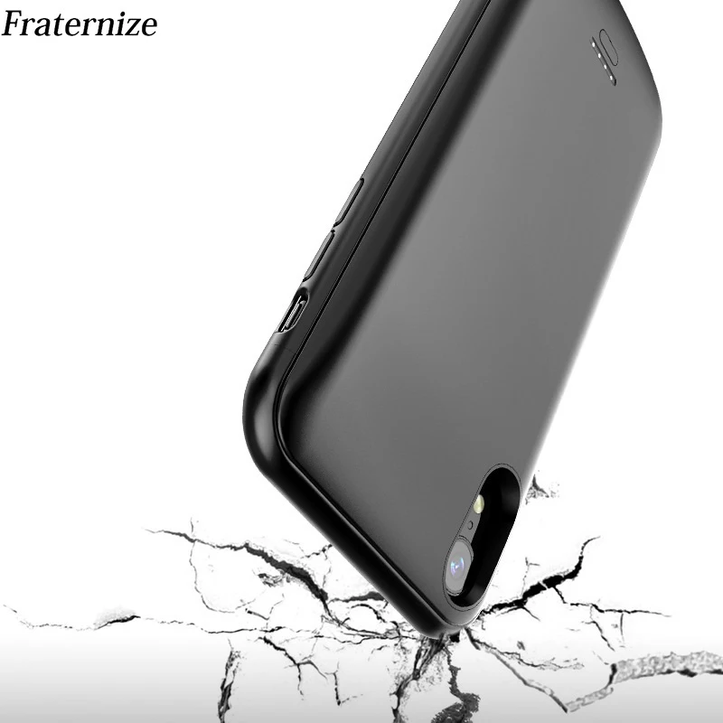Тонкий чехол для зарядного устройства iPhone X XS Max XR внешний аккумулятор зарядный