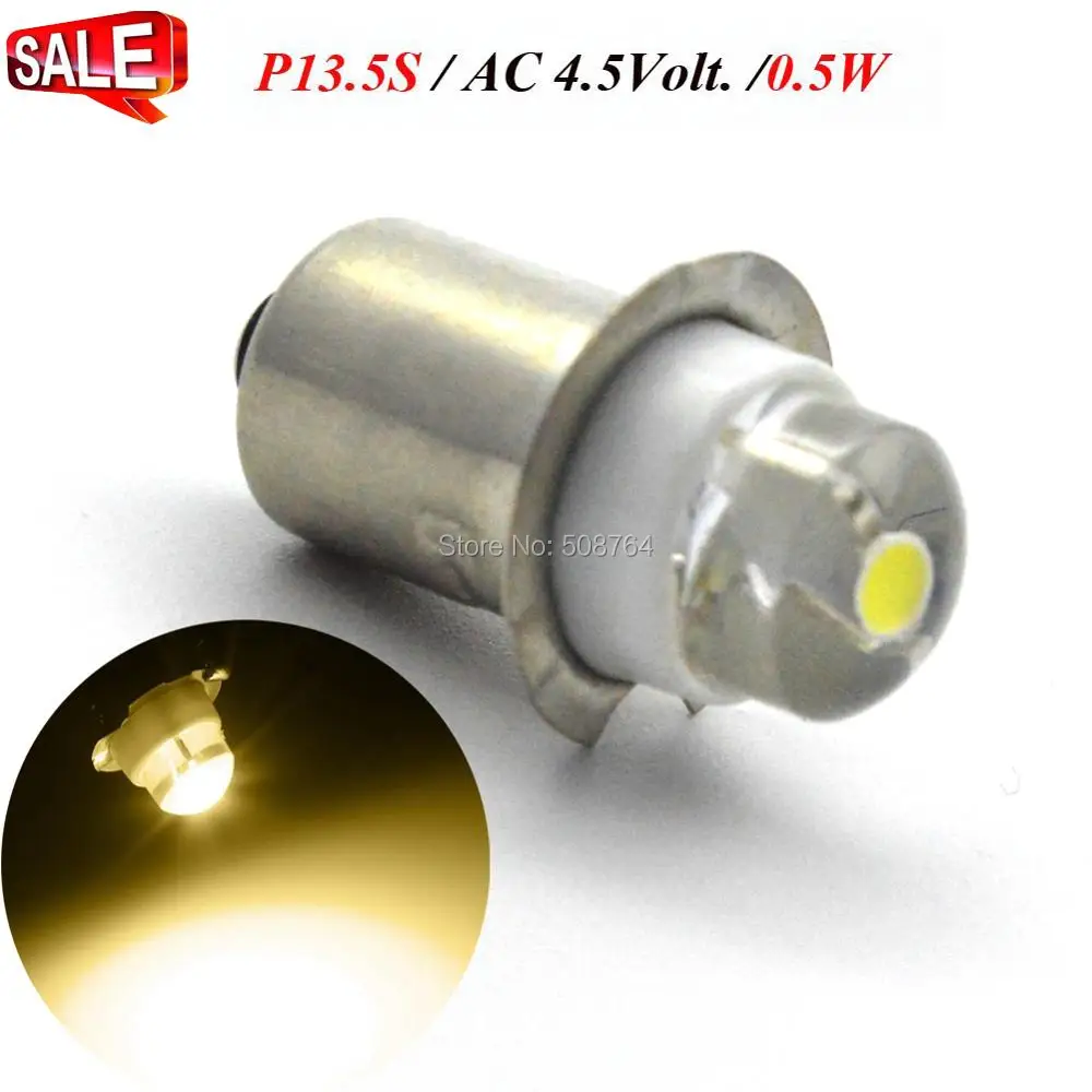 1 шт. P13.5S 0,5 W DC3V AC4.5V 6V светодиодный вспышка светильник Лампа для проектора голая лампочка Фонарь лампы светодиодный лампы светильник Аварийный Рабочий светильник с светодиодных чипов