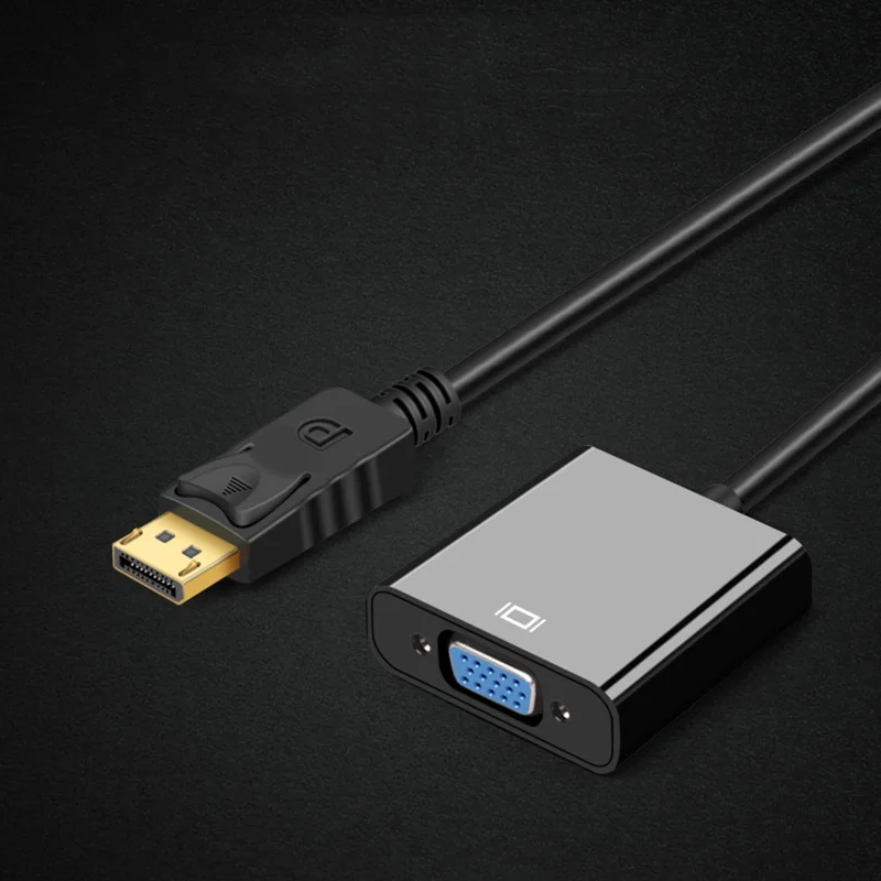 DisplayPort для VGA кабель DP Дисплей адаптера порта 1080 P цифровой аудио переходник