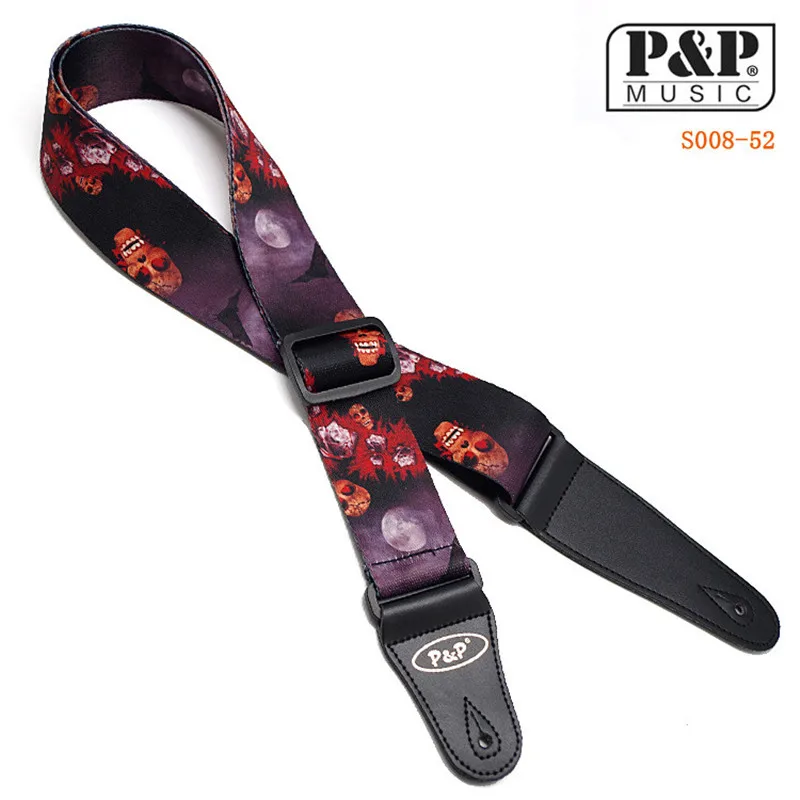 Удобный регулируемый ремень для гитары наплечный синтетическая кожа концы