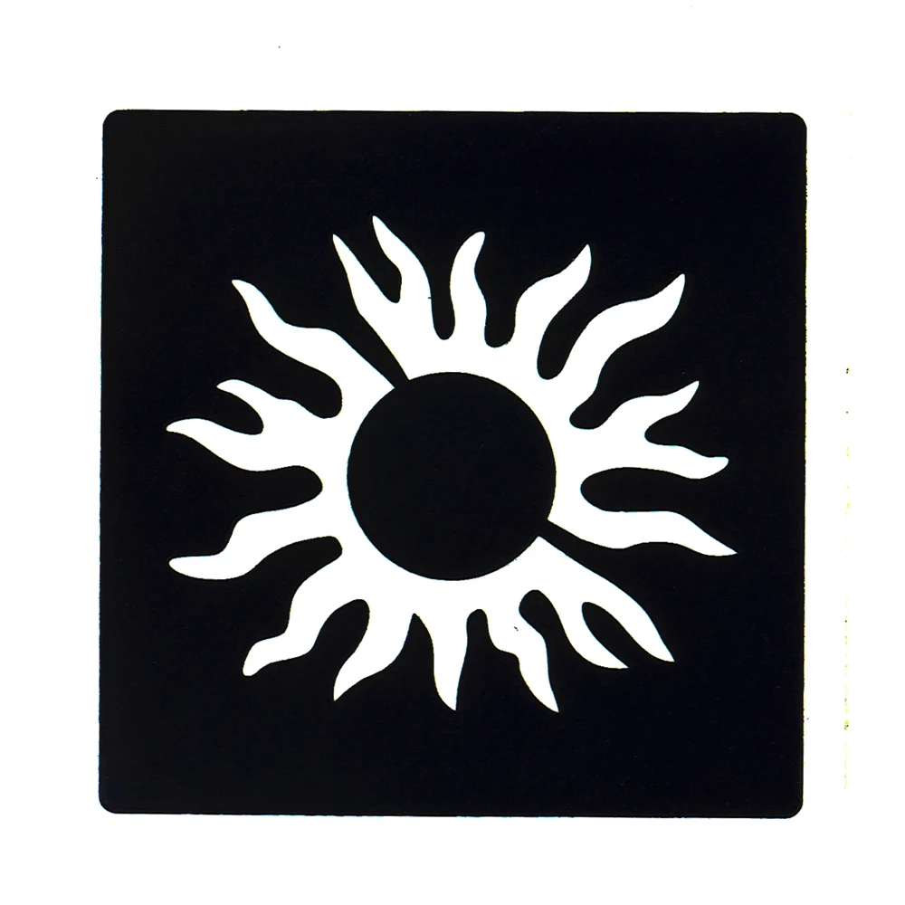 1 шт. трафарет для татуировок искусство на запястье Аэрограф рисования солнце
