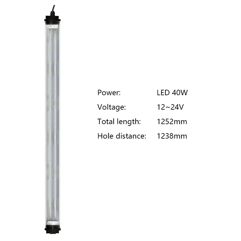 LED 40W 12-24V Водонепроницаемый светодио дный свет для гаража 8 Вт 40 Вт 24 В 220 В 1,25 м лампа для швейной машины промышленное освещение led светильник в гараж лампа для швейной машины освещение гаража icoco - Цвет: LED 40W 12-24V