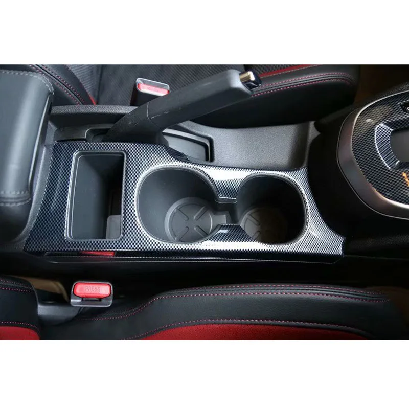 For Nissan Qashqai 2016 Left Hand Drive Car Central Console Water Cup Holder Panel Frame Cover Trim Sticker Carbon Fiber Style | Автомобили